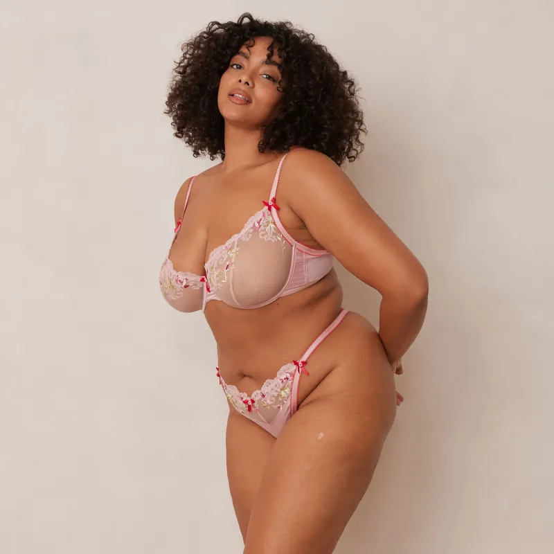 Lounge Underwear Mit Bügel | Höschen | Bloom Embroidered Balcony BH -