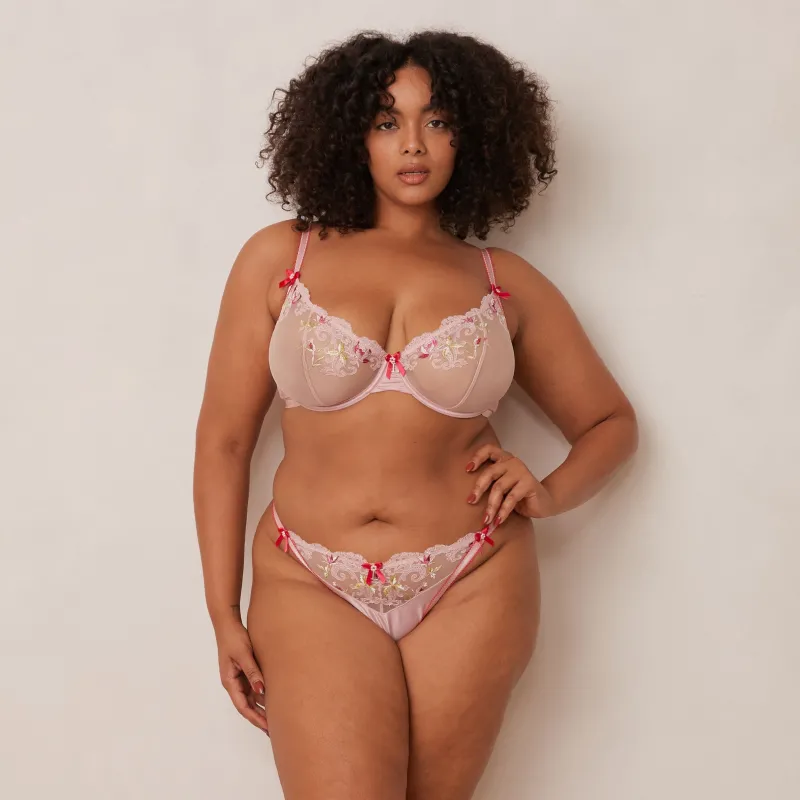 Lounge Underwear Mit Bügel | Höschen | Bloom Embroidered Balcony BH -
