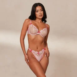 Lounge Underwear Mit Bügel | Höschen | Bloom Embroidered Balcony BH -