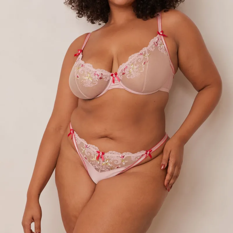 Lounge Underwear Mit Bügel | Höschen | Bloom Embroidered Balcony BH -