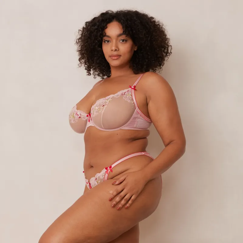 Lounge Underwear Mit Bügel | Höschen | Bloom Embroidered Balcony BH -