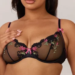 Lounge Underwear Mit Bügel | Höschen | Bloom Embroidered Balcony BH -