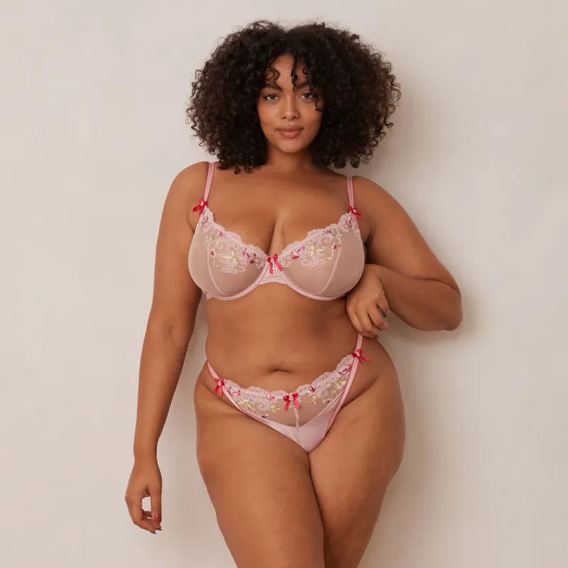 Lounge Underwear Mit Bügel | Höschen | Bloom Embroidered Balcony BH -