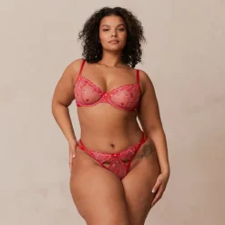 Lounge Underwear Höschen | Strings | Blush Embroidered Balcony BH -