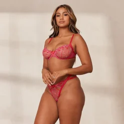 Lounge Underwear Höschen | Strings | Blush Embroidered Balcony BH -