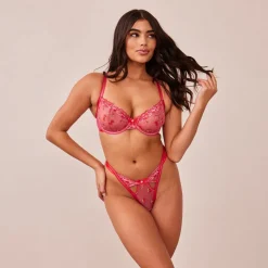 Lounge Underwear Höschen | Strings | Blush Embroidered Balcony BH -