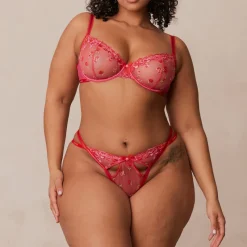 Lounge Underwear Höschen | Strings | Blush Embroidered Balcony BH -