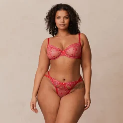 Lounge Underwear Höschen | Strings | Blush Embroidered Balcony BH -