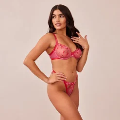 Lounge Underwear Höschen | Strings | Blush Embroidered Balcony BH -