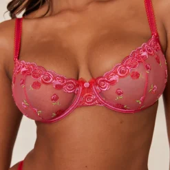 Lounge Underwear Höschen | Strings | Blush Embroidered Balcony BH -