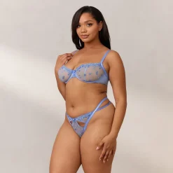 Lounge Underwear Höschen | Strings | Blush Embroidered Balcony BH -