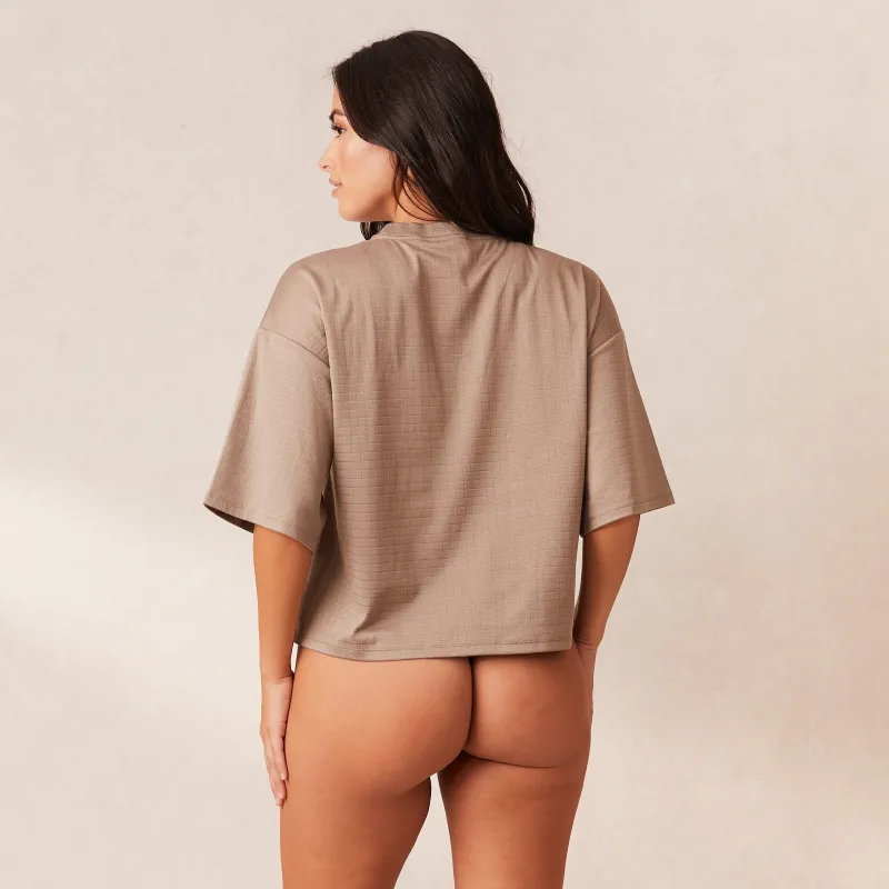 Lounge Underwear Pyjamas Sets | Pyjama-Oberteile | Classic Fleece Oversized Schlafanzug Oberteil -