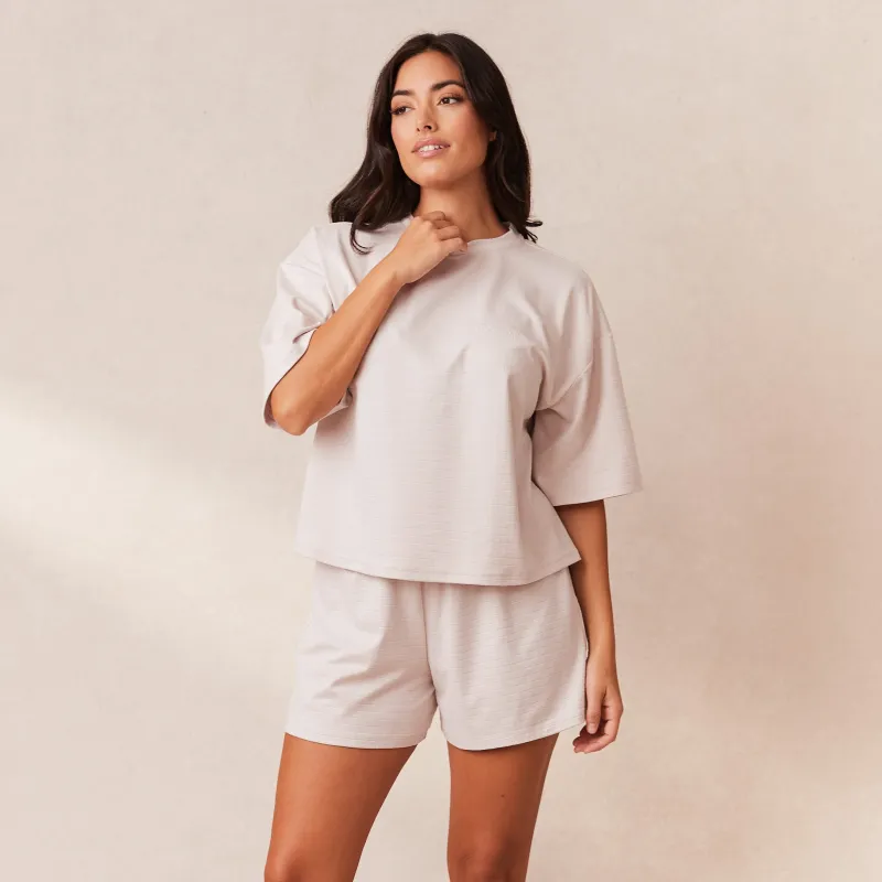 Lounge Underwear Pyjama-Oberteile | Classic Fleece Oversized Schlafanzug Oberteil -