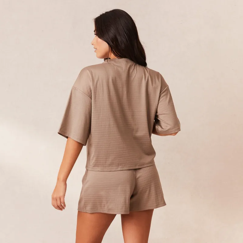 Lounge Underwear Pyjamas Sets | Pyjama-Oberteile | Classic Fleece Oversized Schlafanzug Oberteil -