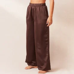 Lounge Underwear Pyjamas Sets | Classic Satin Pyjama Hose -