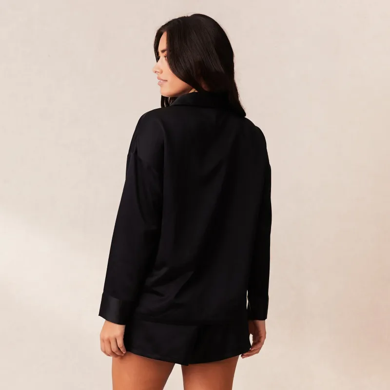 Lounge Underwear Pyjama-Oberteile | Classic Satin Pyjama Shirt -