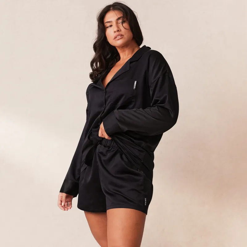 Lounge Underwear Pyjama-Oberteile | Classic Satin Pyjama Shirt -