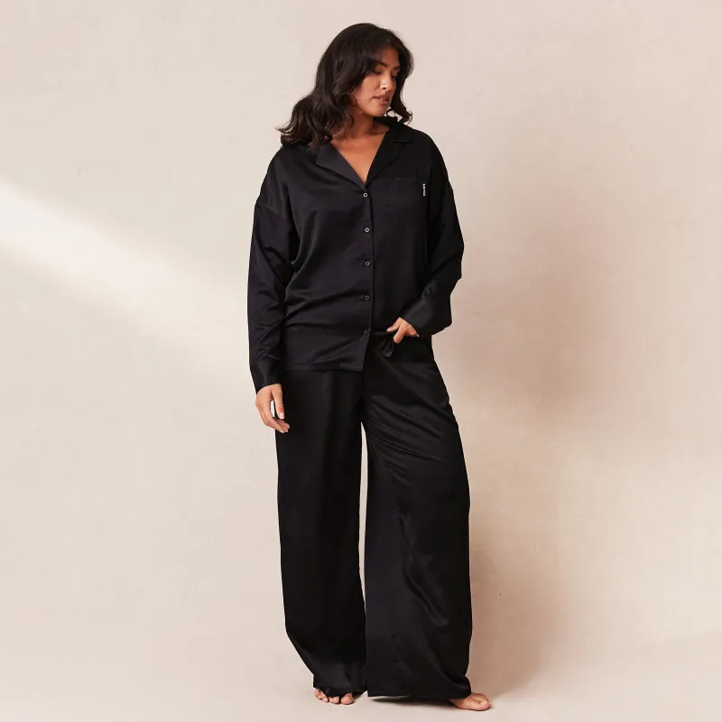 Lounge Underwear Pyjama-Oberteile | Classic Satin Pyjama Shirt -
