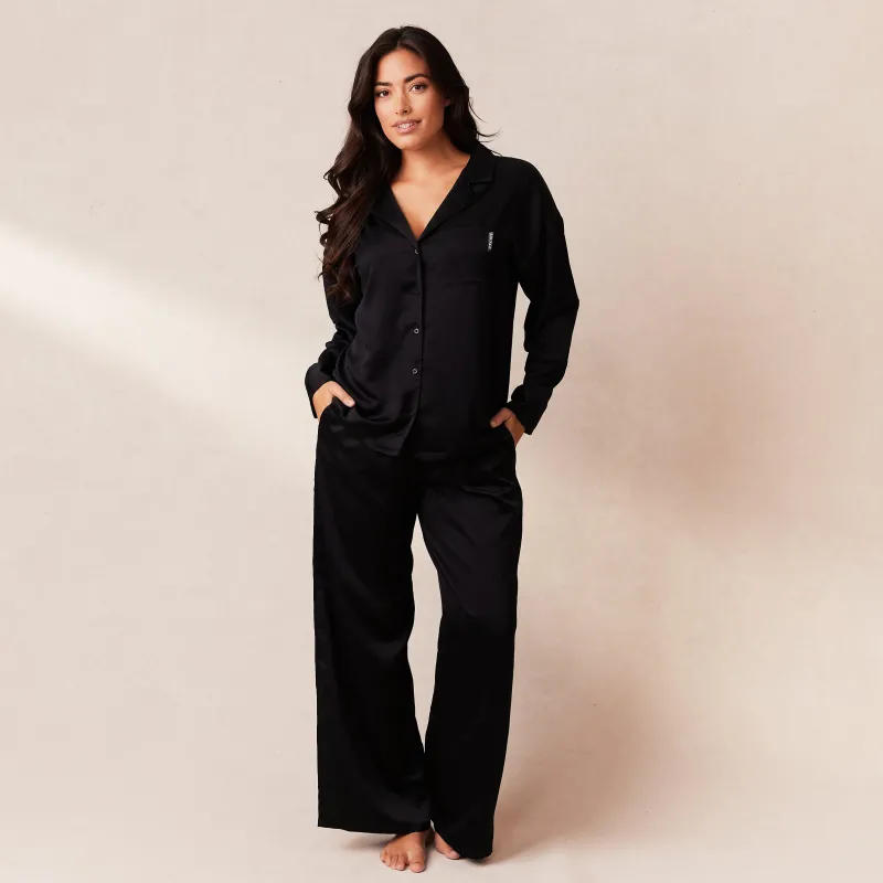 Lounge Underwear Pyjama-Oberteile | Classic Satin Pyjama Shirt -