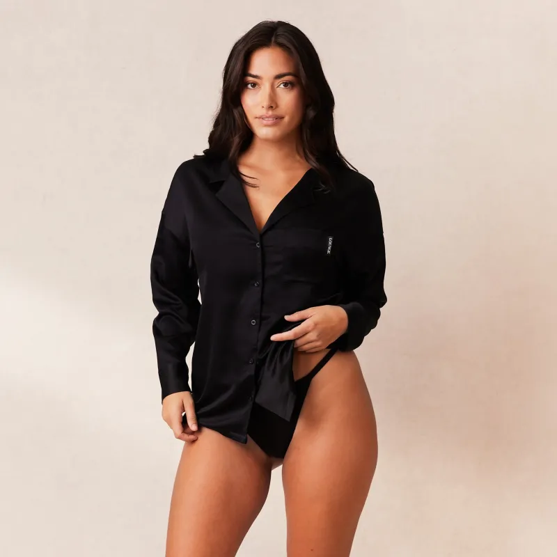 Lounge Underwear Pyjama-Oberteile | Classic Satin Pyjama Shirt -
