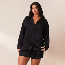 Lounge Underwear Pyjama-Oberteile | Classic Satin Pyjama Shirt -