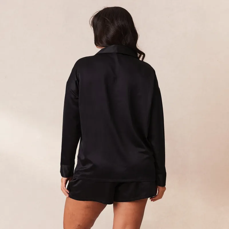 Lounge Underwear Pyjama-Oberteile | Classic Satin Pyjama Shirt -