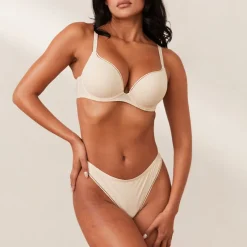 Lounge Underwear Höschen | T-Shirt Bhs | Comfort Push-Up T-shirt BH -