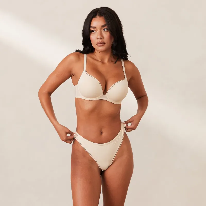 Lounge Underwear Höschen | T-Shirt Bhs | Comfort Push-Up T-shirt BH -
