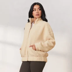 Lounge Underwear Hoodies Und Sweatshirts | Cosy Zip Up Fleecejacke -