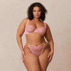 Lounge Underwear Höschen | G-Strings | Daisy Embroidered Balcony BH -