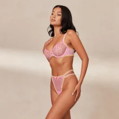 Lounge Underwear Höschen | G-Strings | Daisy Embroidered Balcony BH -