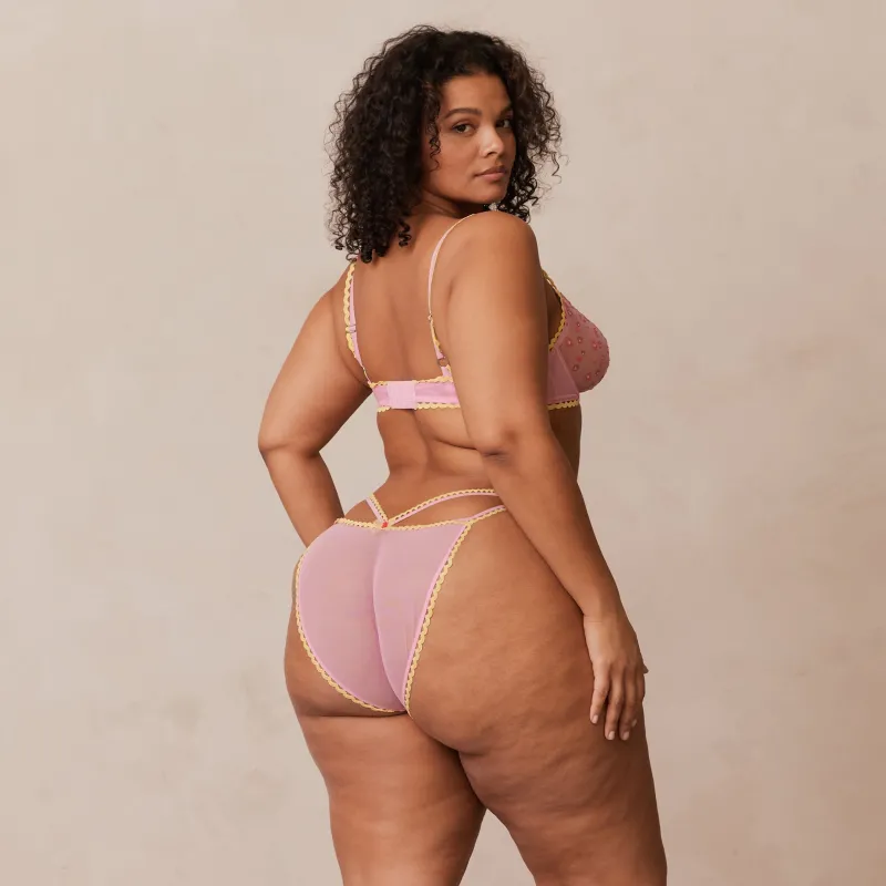 Lounge Underwear Höschen | G-Strings | Daisy Embroidered Balcony BH -