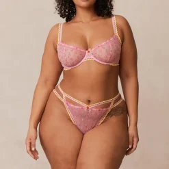 Lounge Underwear Höschen | G-Strings | Daisy Embroidered Balcony BH -