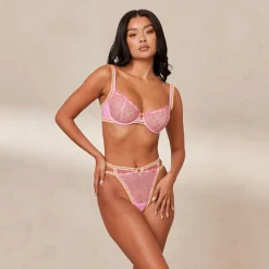 Lounge Underwear Höschen | G-Strings | Daisy Embroidered Balcony BH -