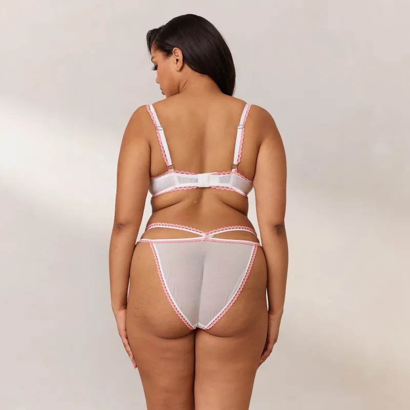 Lounge Underwear Höschen | G-Strings | Daisy Embroidered Balcony BH -