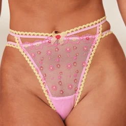 Lounge Underwear Höschen | G-Strings | Daisy Embroidered Balcony BH -