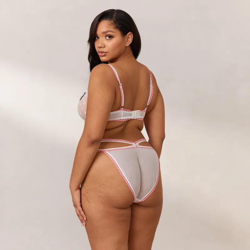 Lounge Underwear Höschen | G-Strings | Daisy Embroidered Balcony BH -