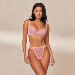 Lounge Underwear Höschen | G-Strings | Daisy Embroidered Balcony BH -