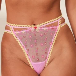 Lounge Underwear Balcony | Höschen | Daisy Embroidered Slip -