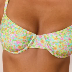 Lounge Underwear Bikinis | Ditsy Bikini-Oberteil Mit Bügeln -