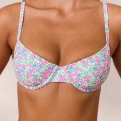 Lounge Underwear Bikinis | Ditsy Bikini-Oberteil Mit Bügeln -