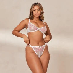 Lounge Underwear Mit Bügel | Höschen | Ditsy Embroidered Balcony BH -