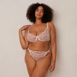 Lounge Underwear Mit Bügel | Höschen | Ditsy Embroidered Balcony BH -