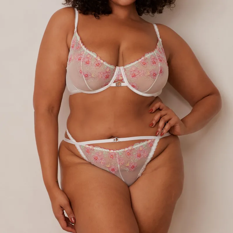Lounge Underwear Mit Bügel | Höschen | Ditsy Embroidered Balcony BH -