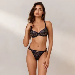 Lounge Underwear Mit Bügel | Höschen | Ditsy Embroidered Balcony BH -