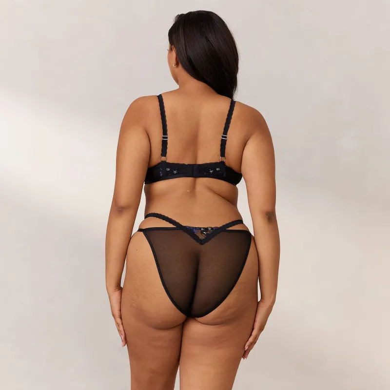 Lounge Underwear Mit Bügel | Höschen | Ditsy Embroidered Balcony BH -