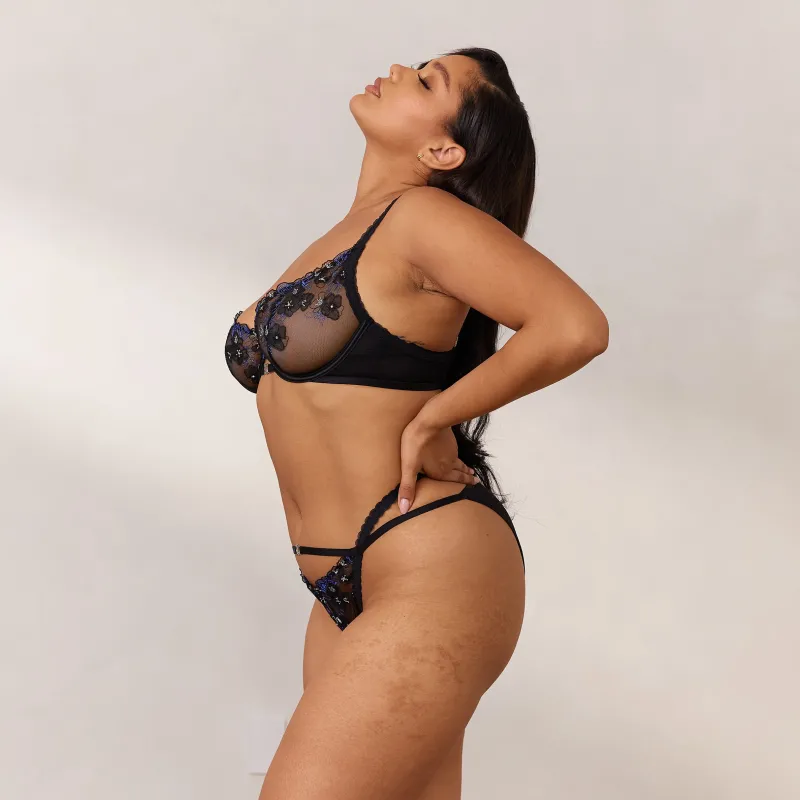 Lounge Underwear Mit Bügel | Höschen | Ditsy Embroidered Balcony BH -