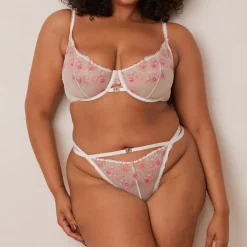 Lounge Underwear Mit Bügel | Höschen | Ditsy Embroidered Balcony BH -