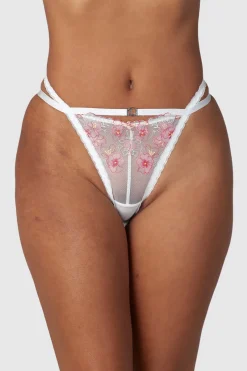 Lounge Underwear Balcony | Höschen | Ditsy Embroidered Slip -