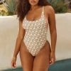 Lounge Underwear Badeanzüge | Doppelseitiger Badeanzug mit hohem Beinausschnitt - Grün/Floral
